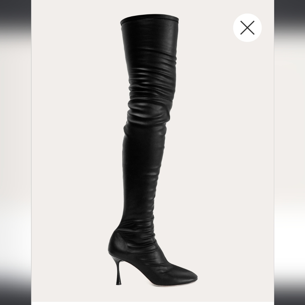 Studio Amelia Spire thigh high lamb skin boots - Picture 4 of 15